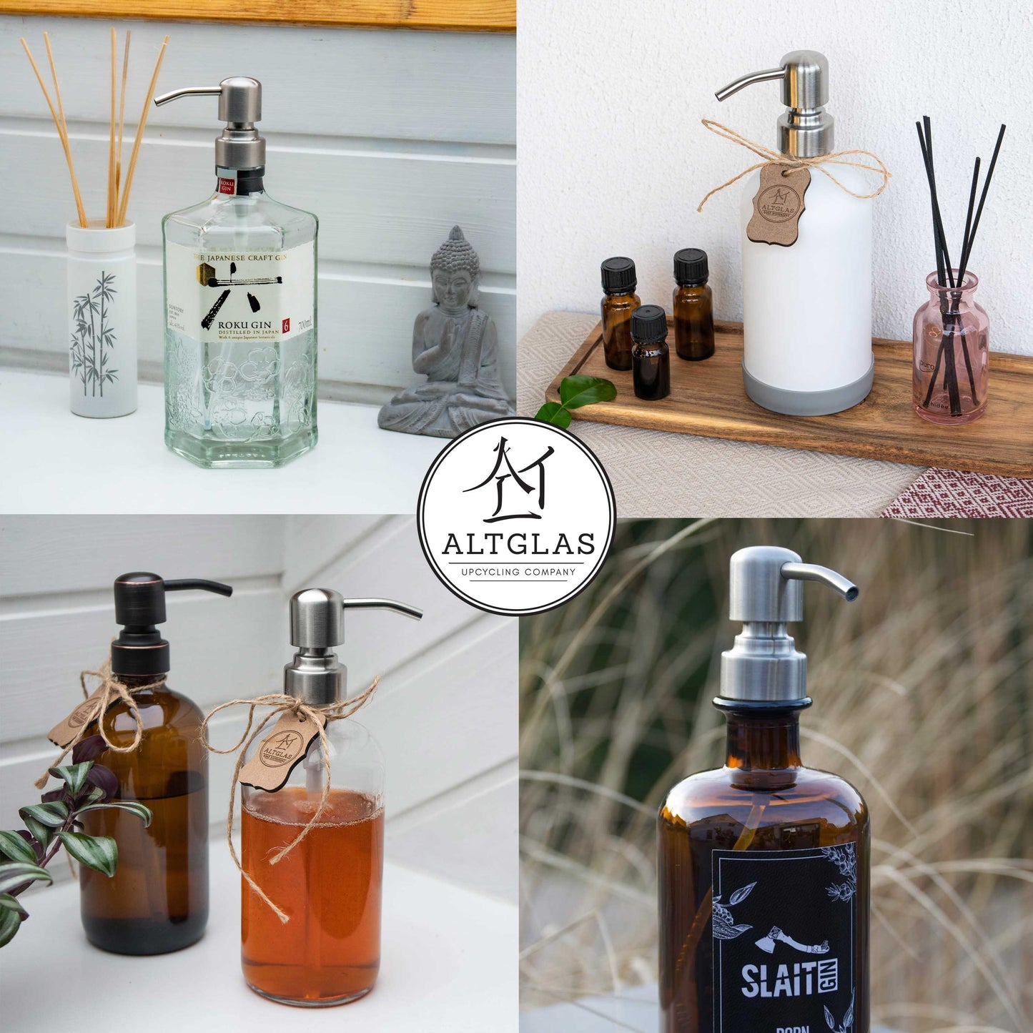 Upcycling soap dispenser pump 'Zagreb'