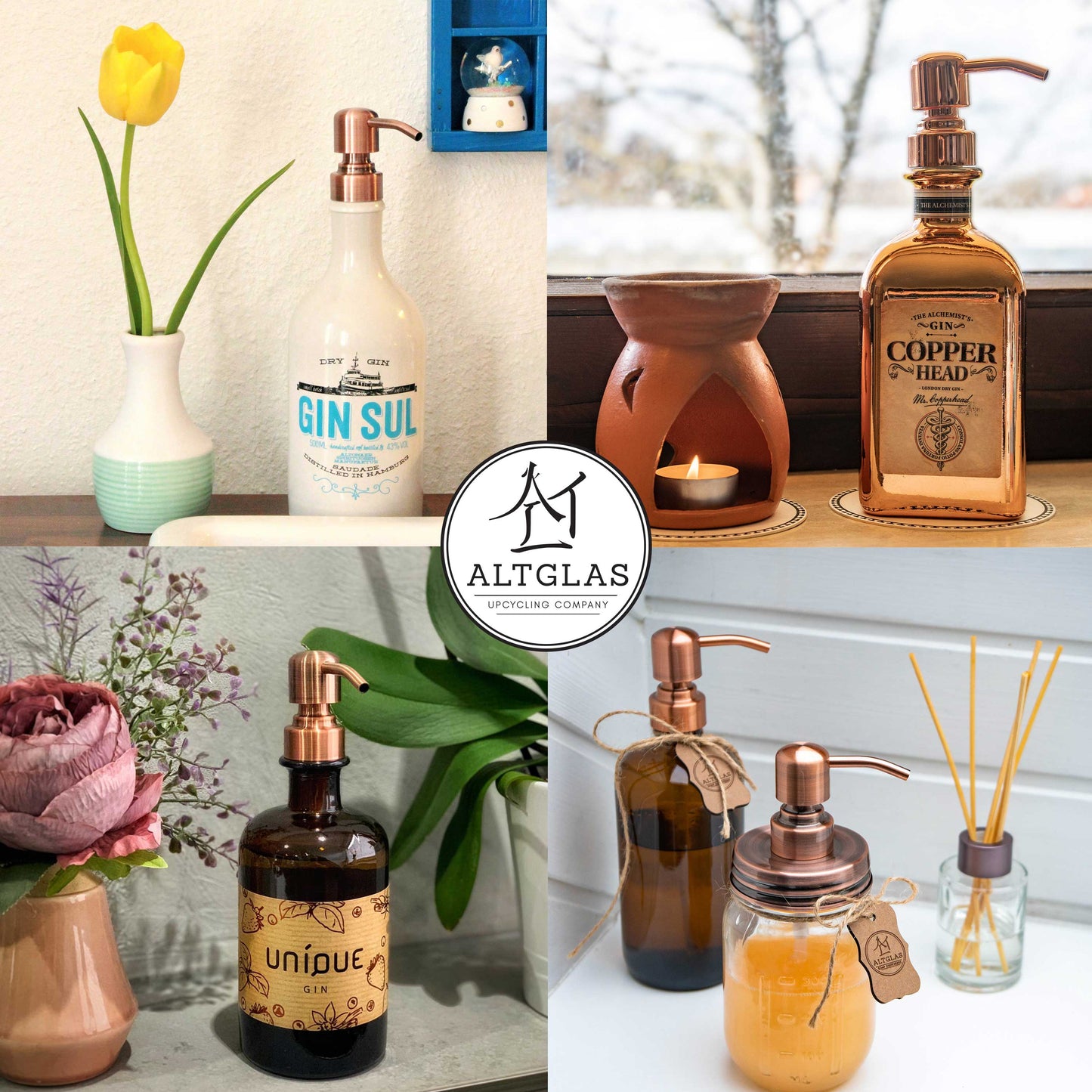 Upcycling soap dispenser pump 'Zagreb'