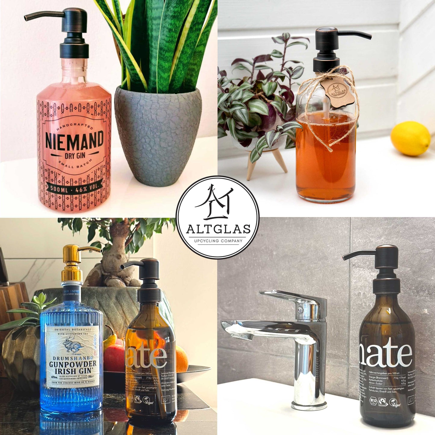 Upcycling soap dispenser pump 'Zagreb'
