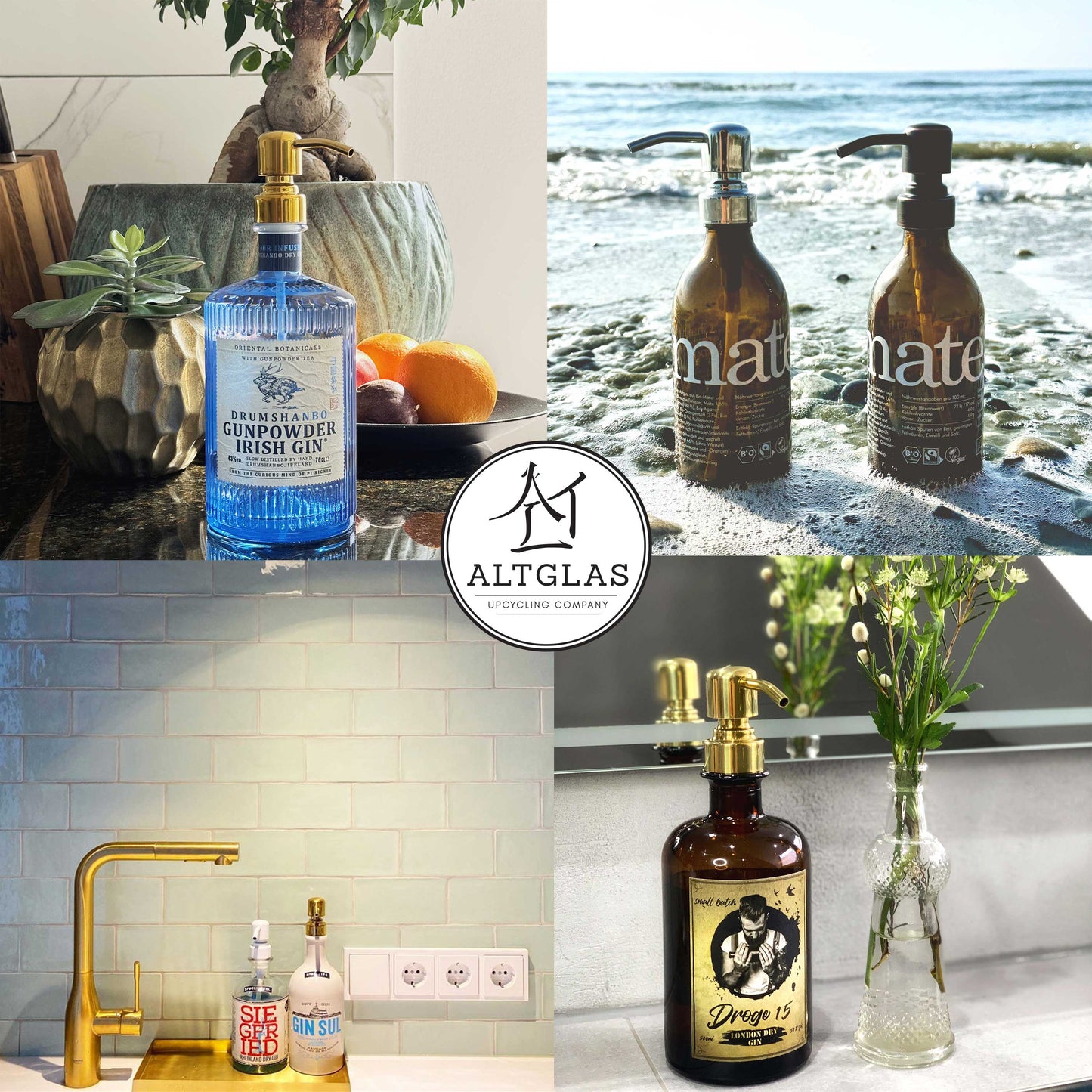 Upcycling soap dispenser pump 'Zagreb'