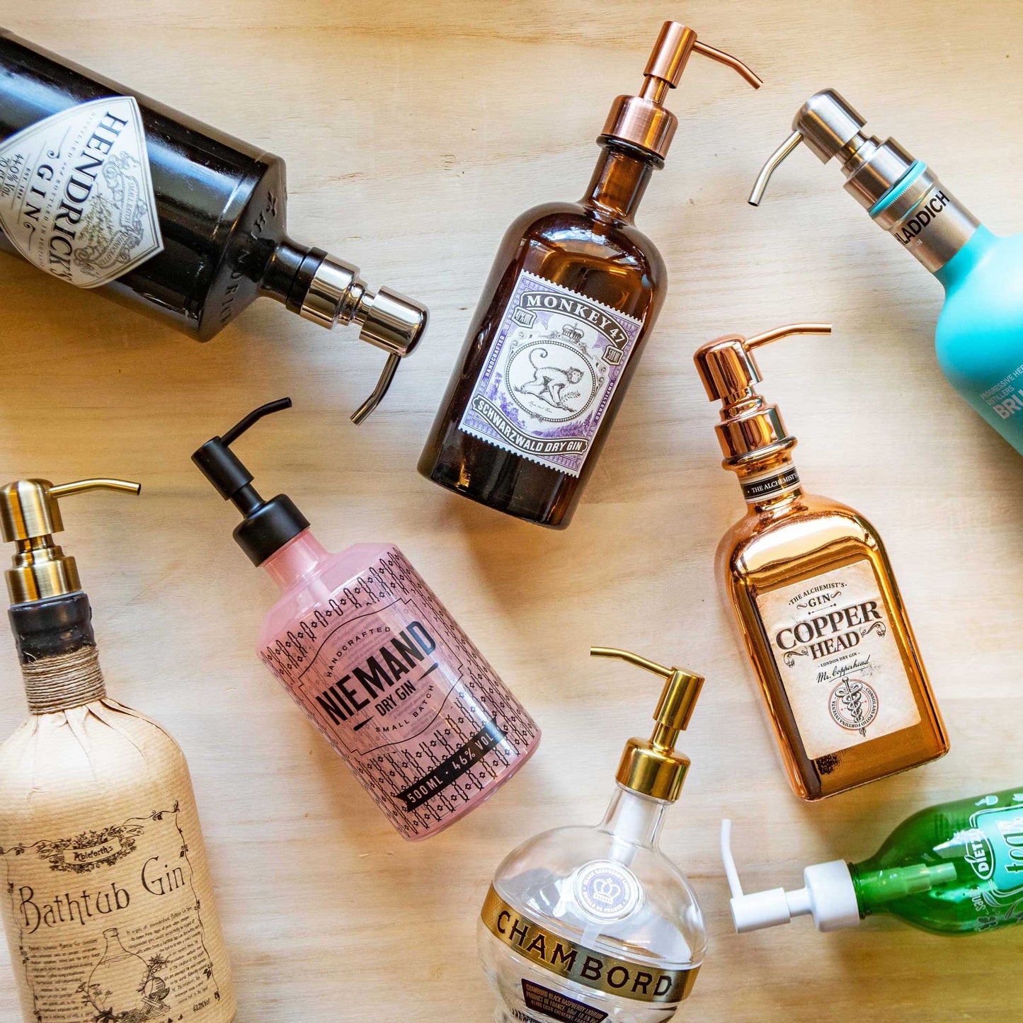 Upcycling Seifenspender Pumpkopf 'Budapest'
