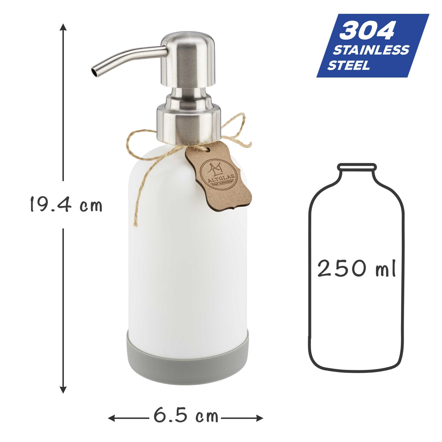 Glass soap dispenser 'Sarajevo'