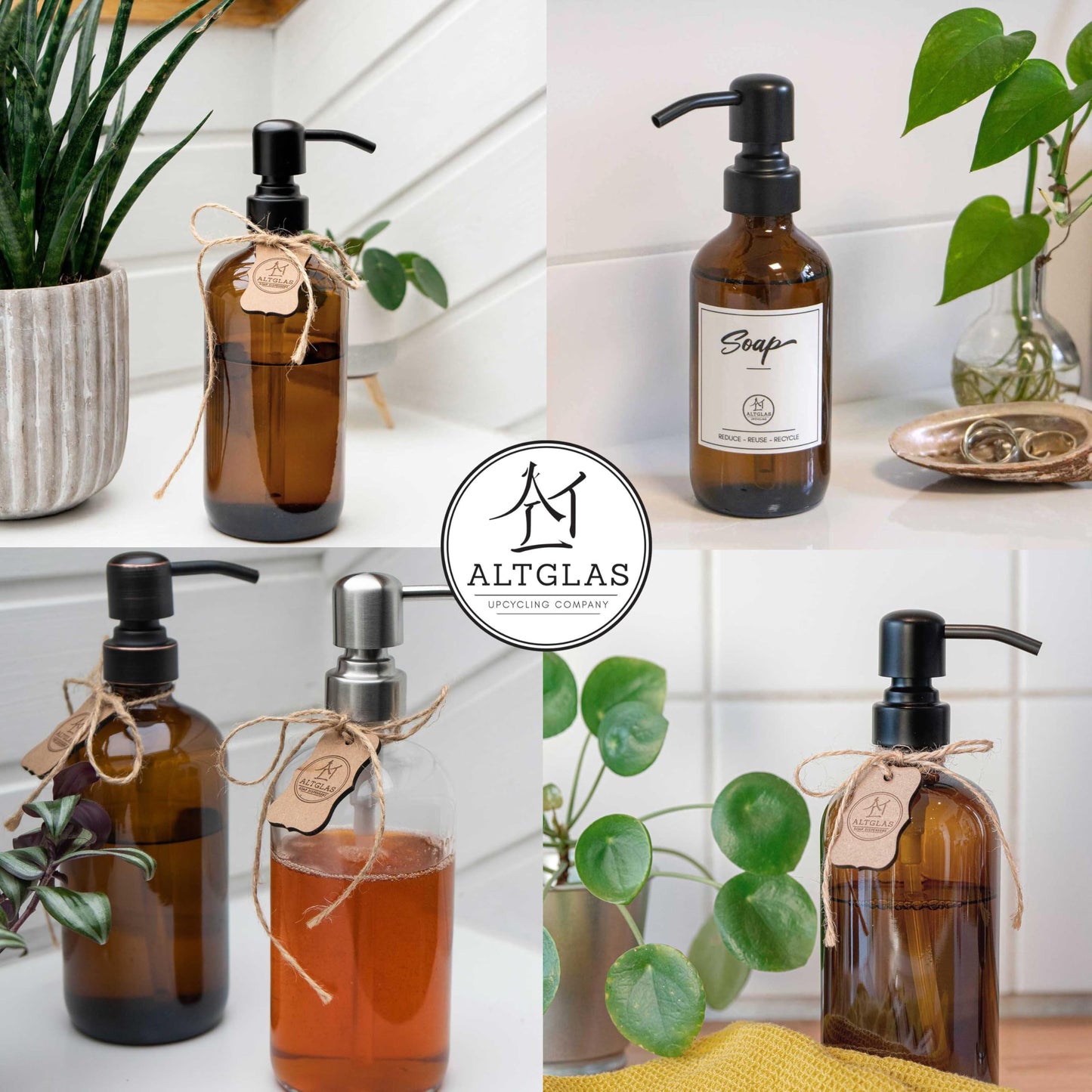Glass soap dispenser 'Sarajevo'