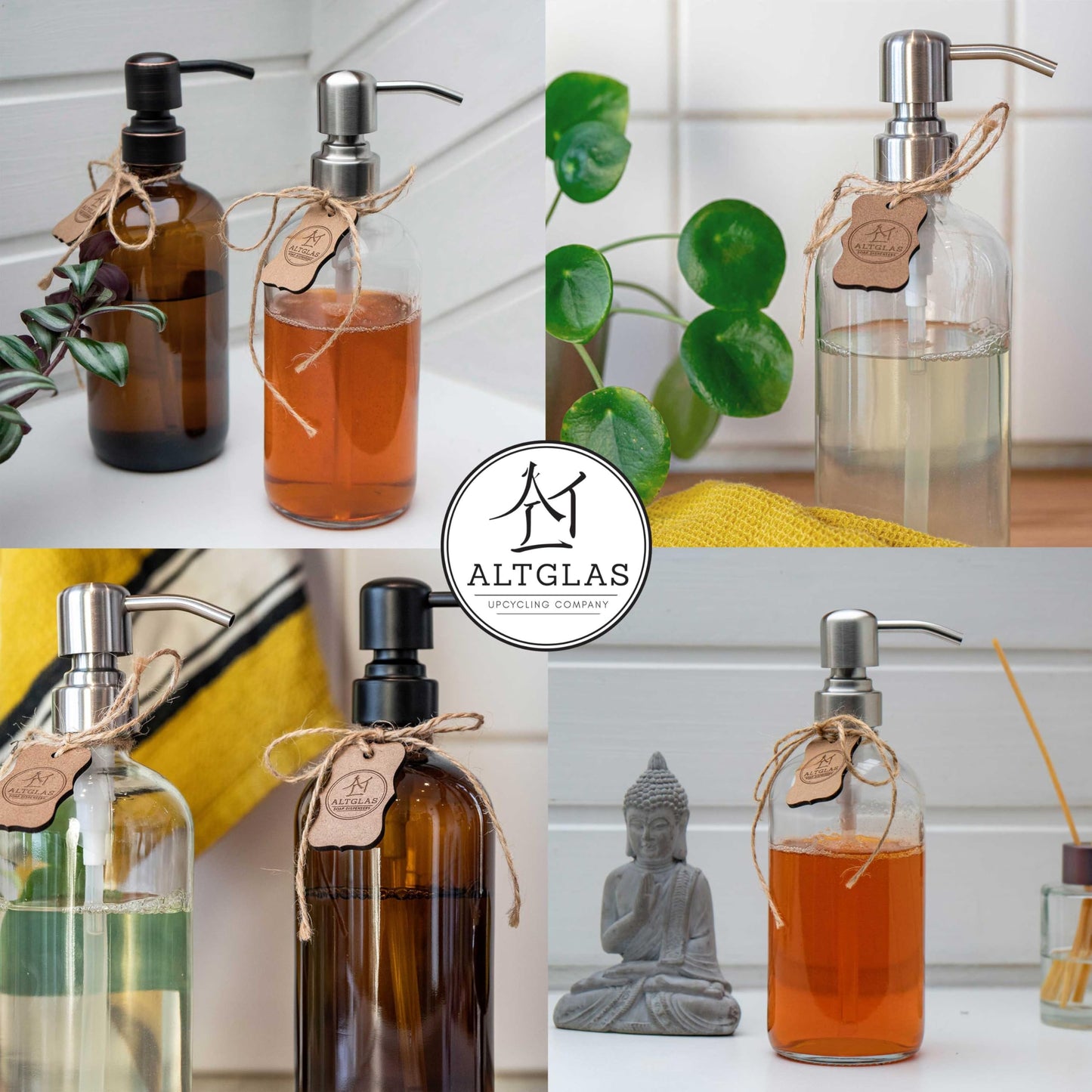 Glass soap dispenser 'Sarajevo'