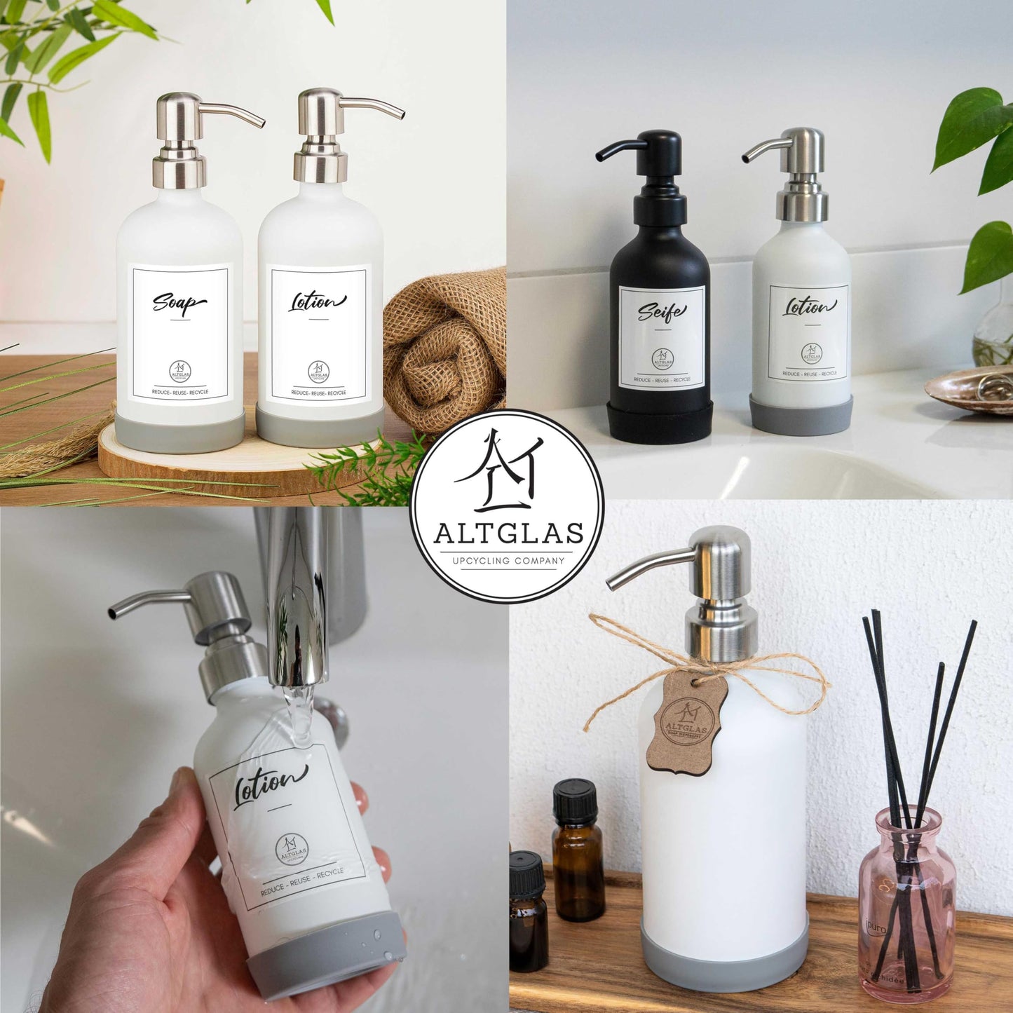 Glass soap dispenser 'Sarajevo'