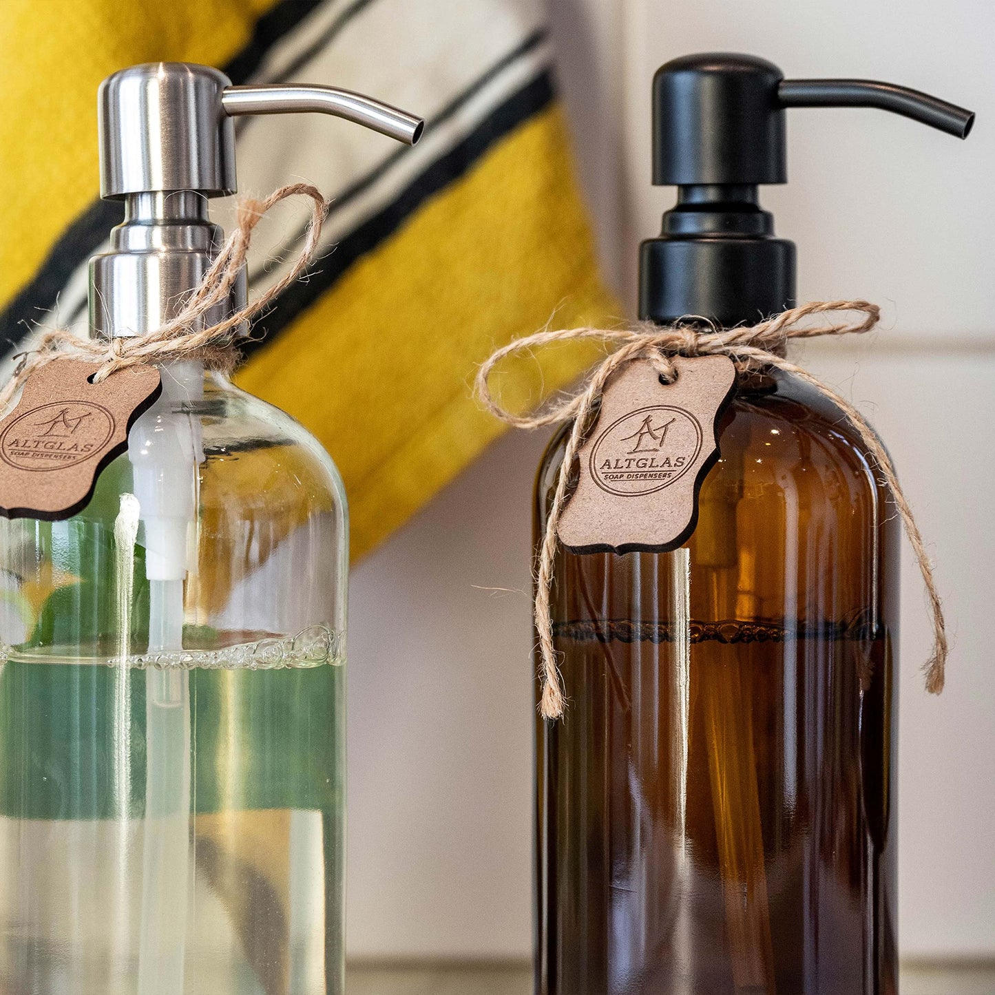 Glass soap dispenser 'Sarajevo'