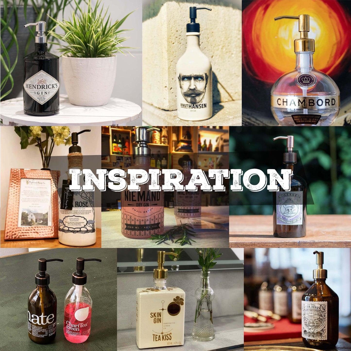 Upcycling Seifenspender Pumpkopf 'Roma'